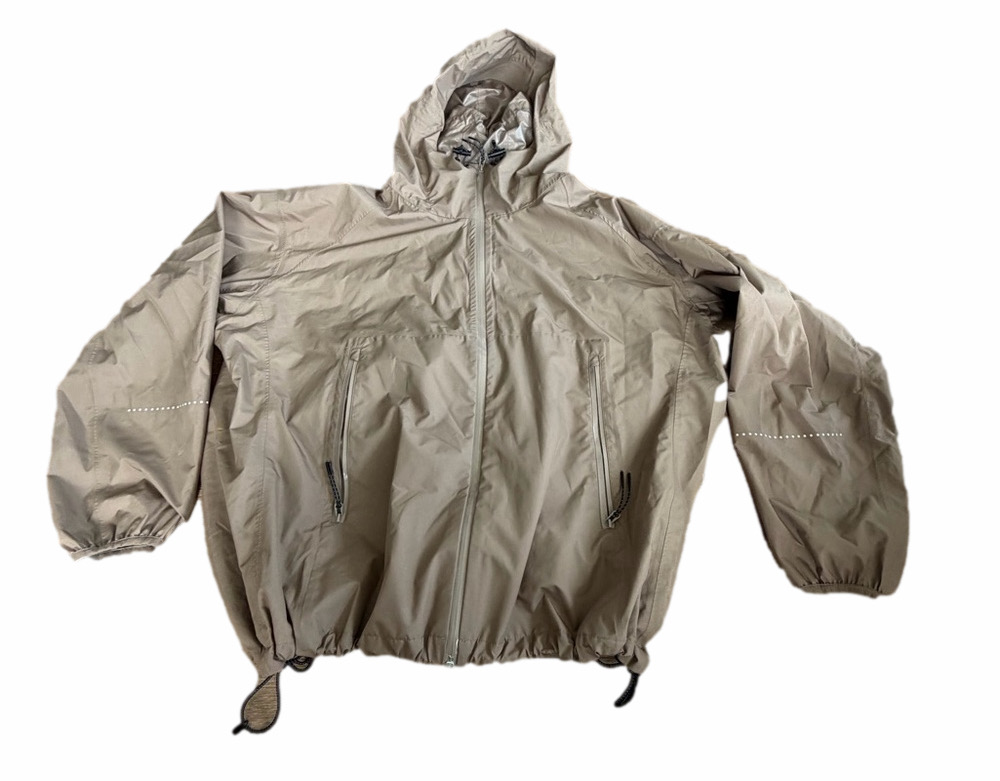 H&M Sport Lightweight Hooded Windbreaker Jacket - Taupe